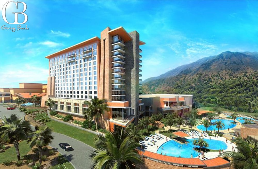 Aerial Front View of Sycuan Casino & Resort, CA, United States