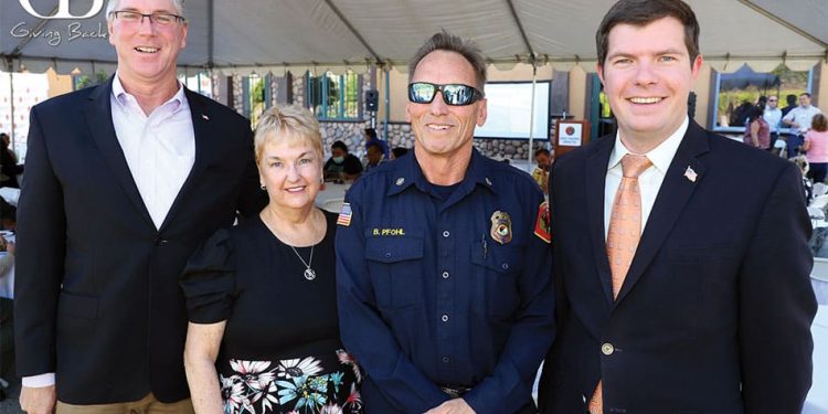 Chris wiley judith shaplin fire chief bob pfohl and andrew hayes