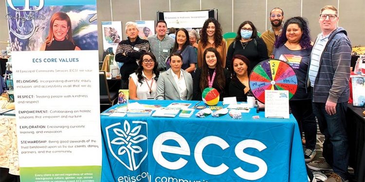 Ecs staff members from administration accord para las familias and other programs manned ecss booth at the good news festival
