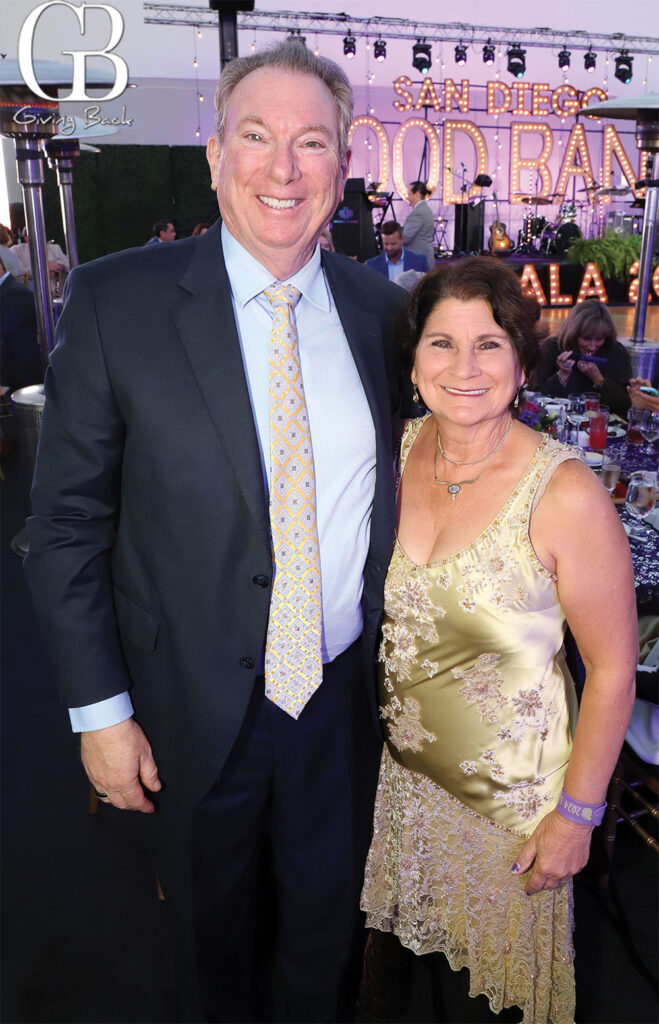 Gary and Jerri Ann Jacobs at san diego food bank gala feeding hope under the stars