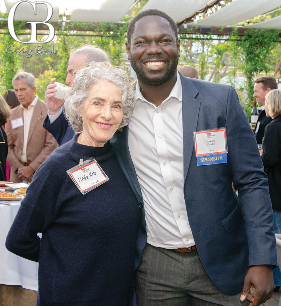 Linda Katz and Kazeem Omidiji